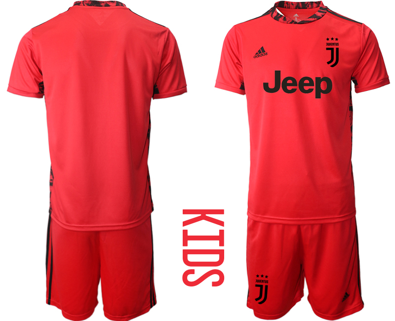 Youth 2020-2021 club Juventus red goalkeeper blank Soccer Jerseys